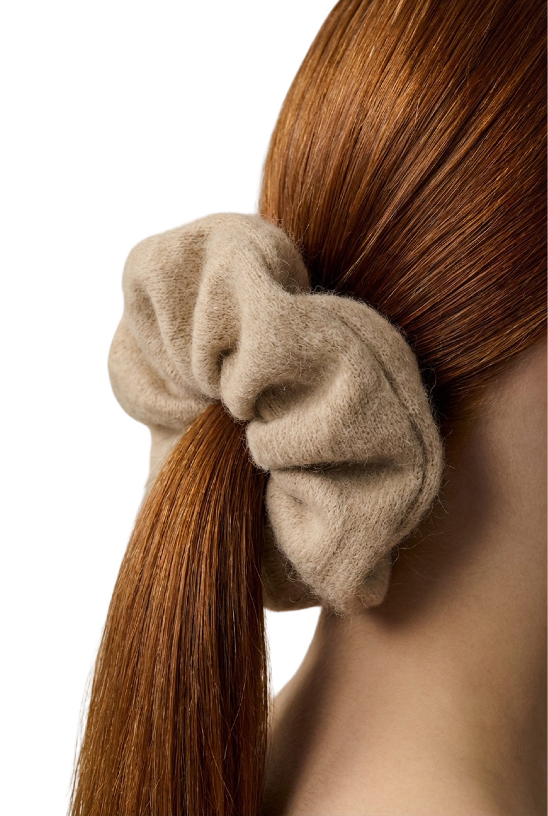 Tullah Knit Scrunchie Medium Brown