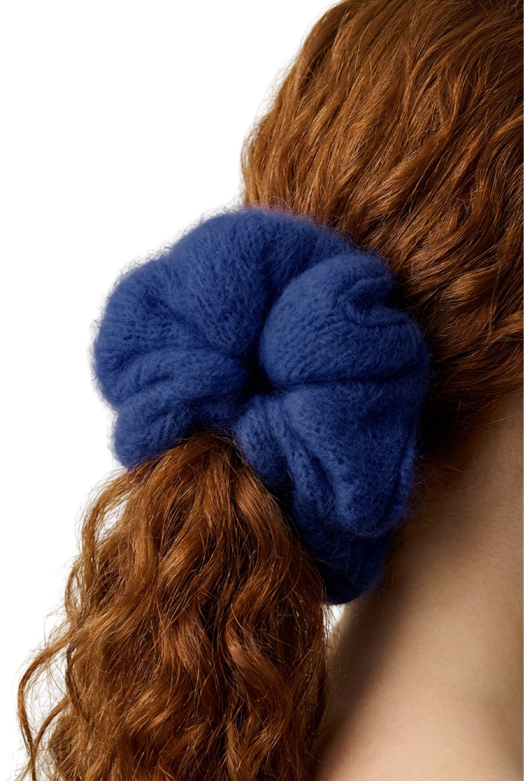 Tullah Knit Scrunchie Navy Blue