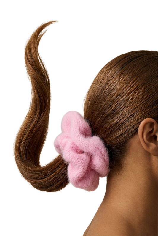 Tullah Knit Scrunchie Soft Berry