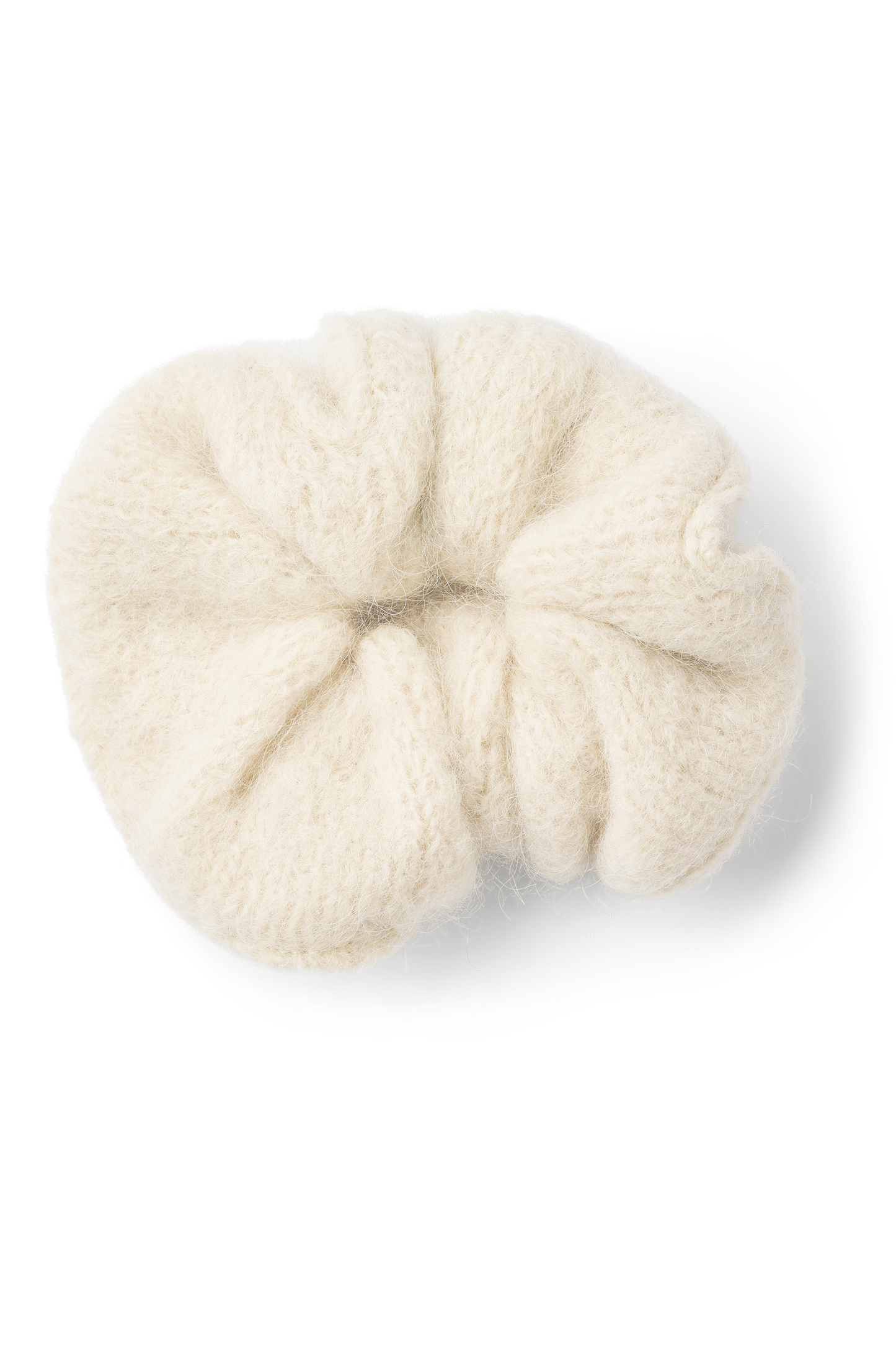 Tullah Knit Scrunchie White