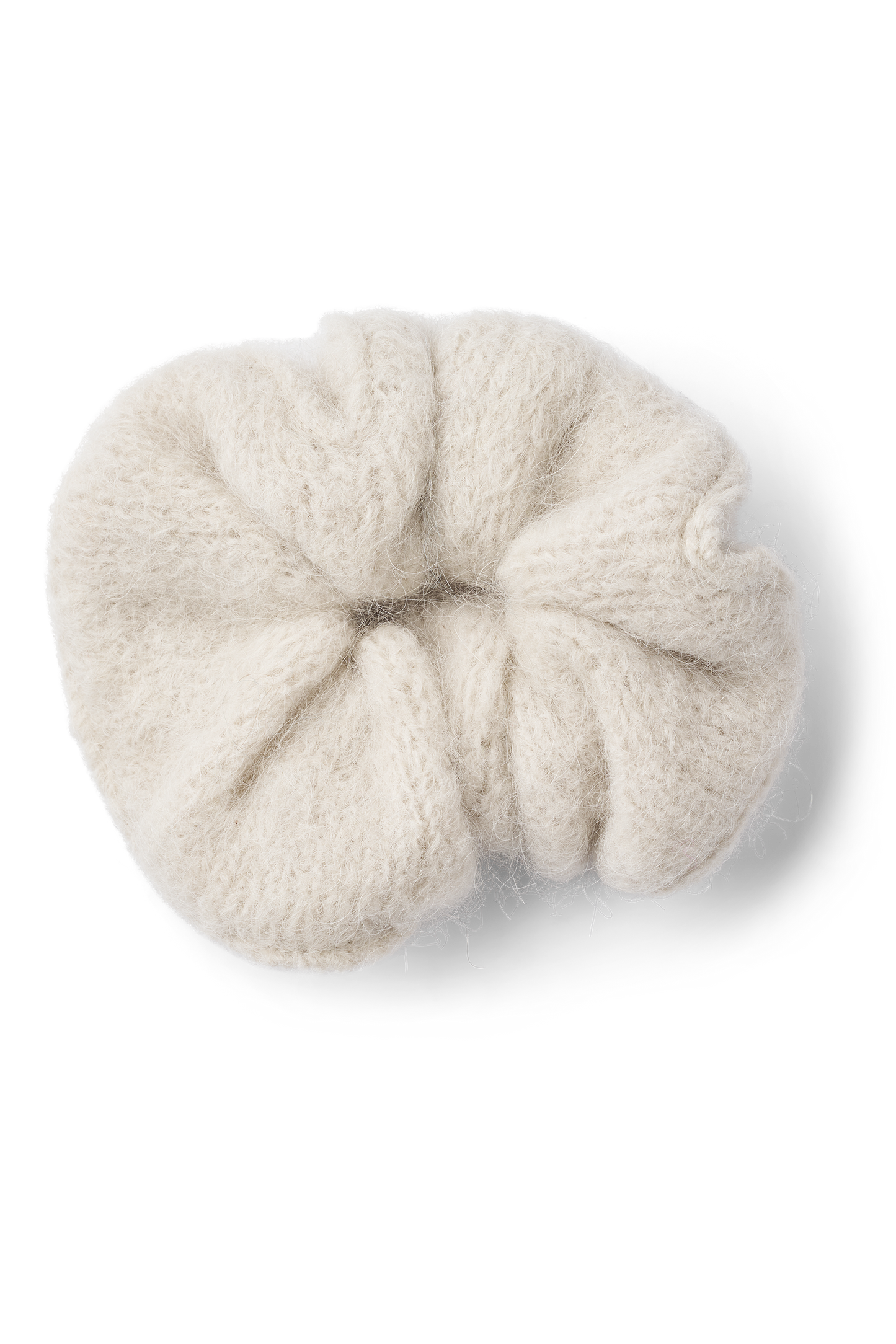 Tullah Knit Scrunchie White