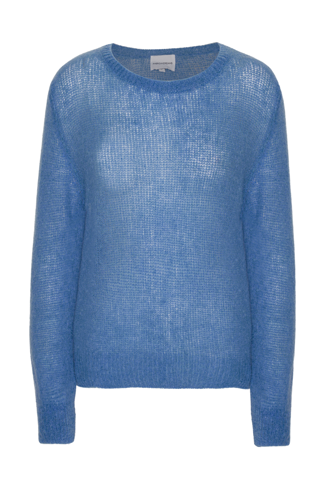 Ulla O Neck Knit Pullover Sky Blue