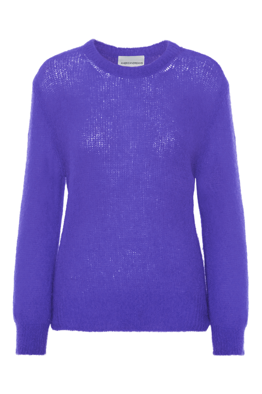 Ulla O Neck Knit Pullover Violet