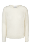 Ulla O Neck Knit Pullover White