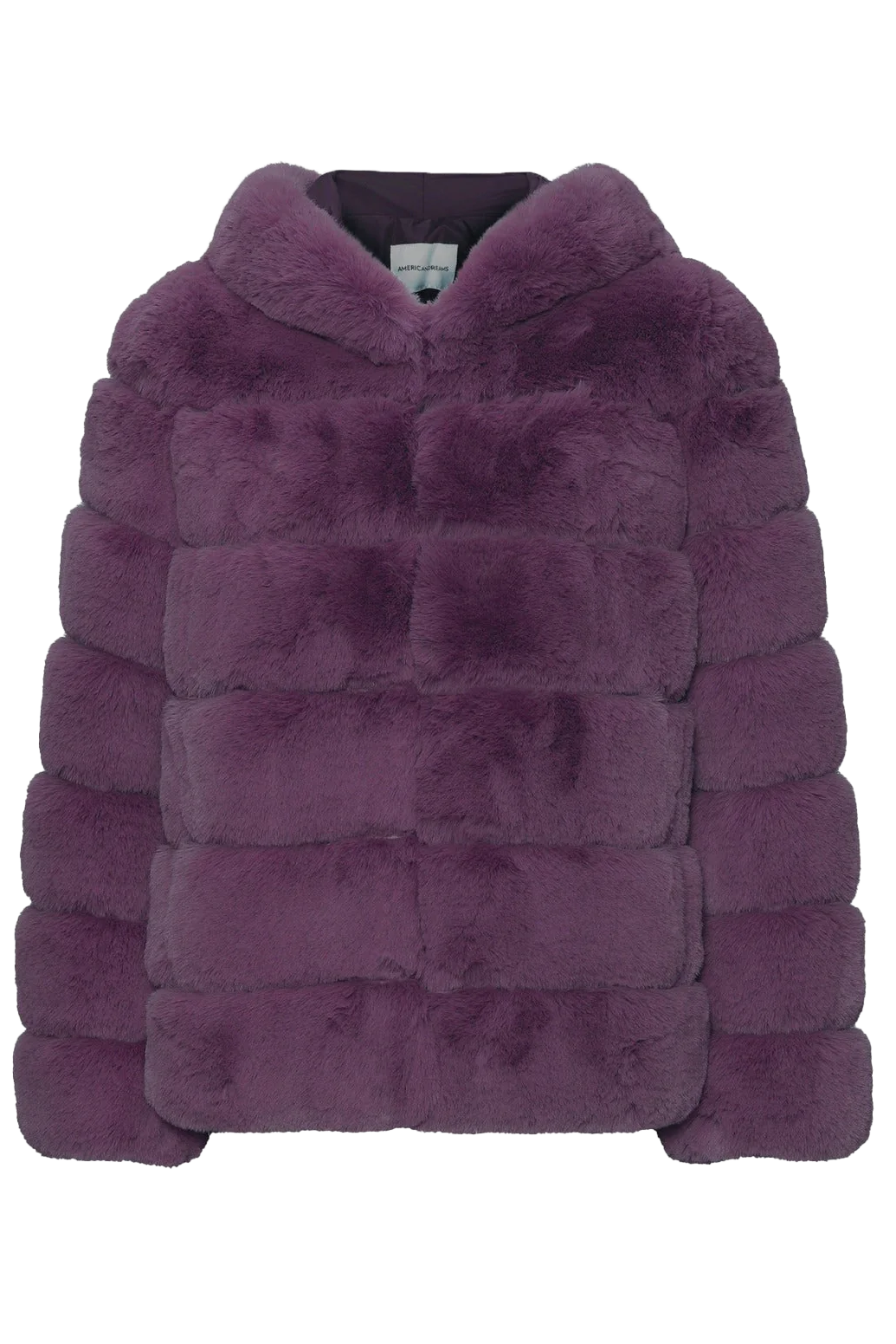 Blake Faux Fur Jacket Short Purple - Sample