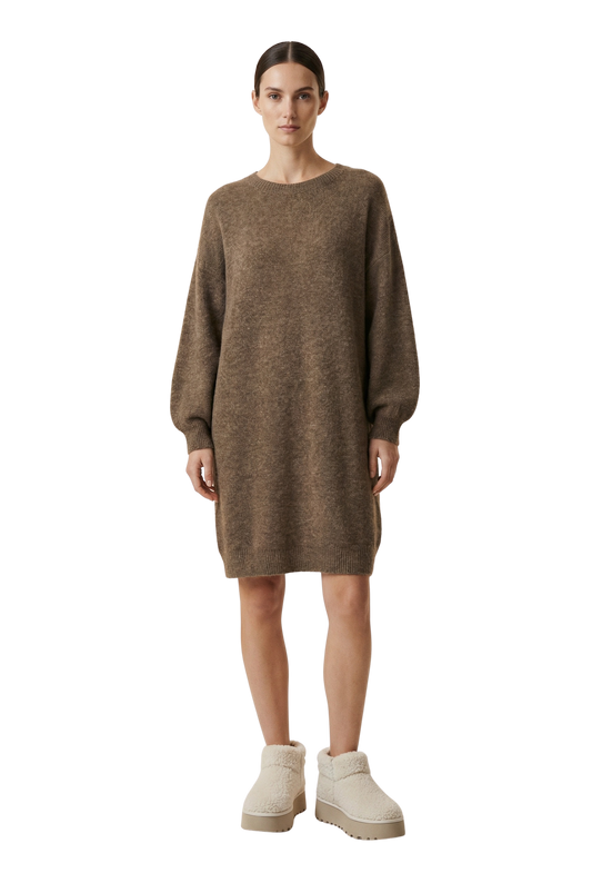 Vittoria Dress Dark Taupe