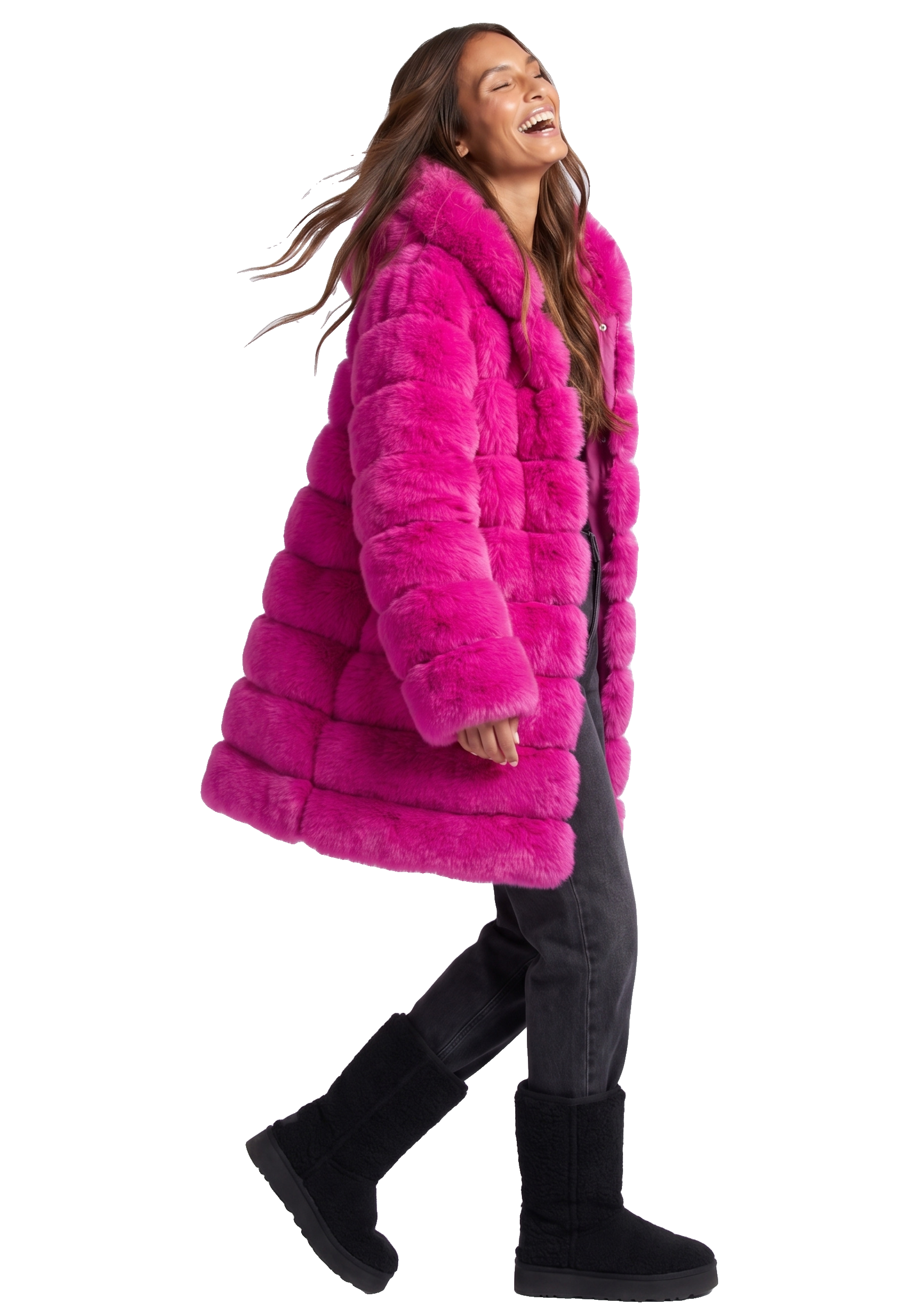 Blake Long Neon Pink Model 04