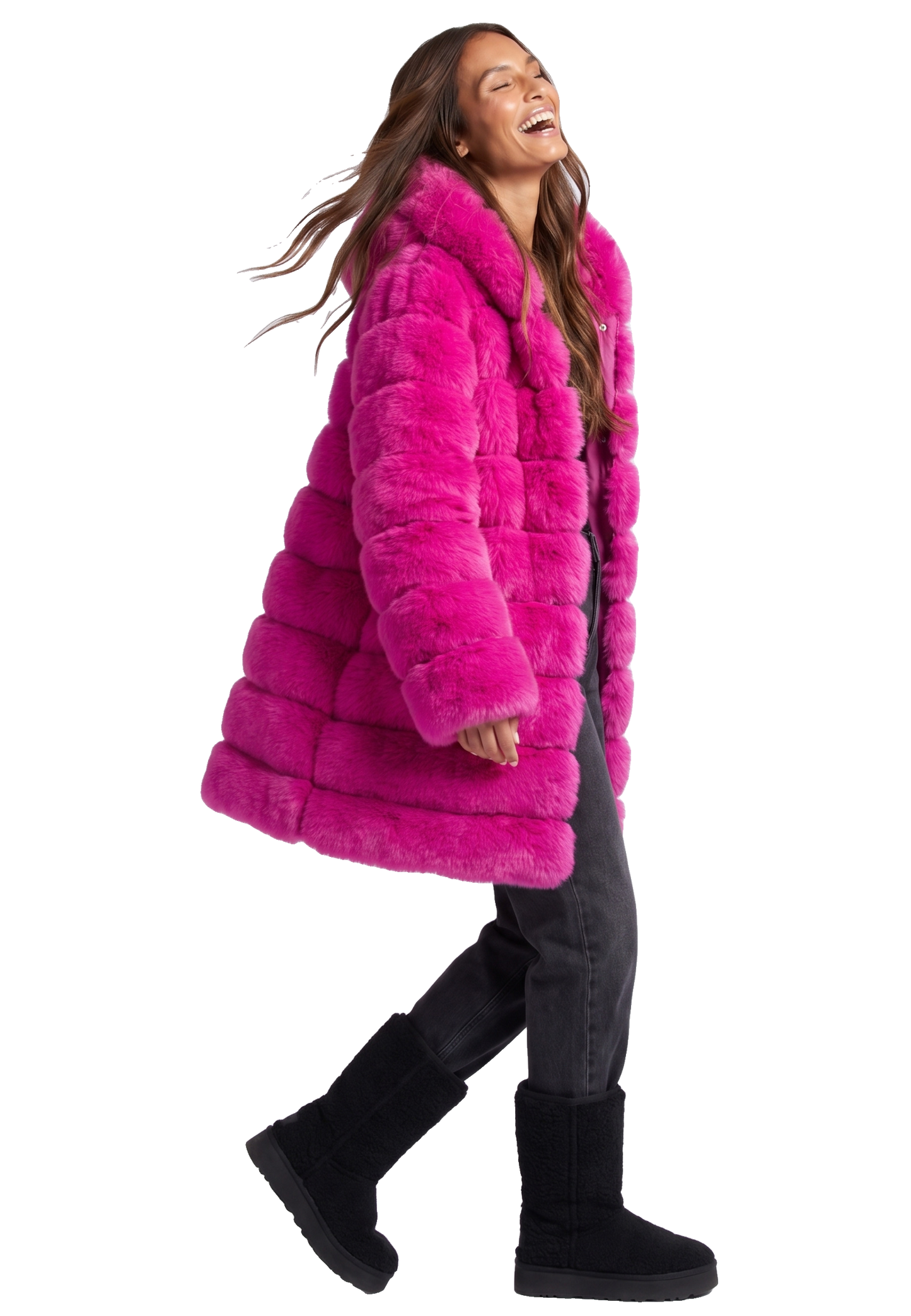Blake Long Neon Pink Model 04