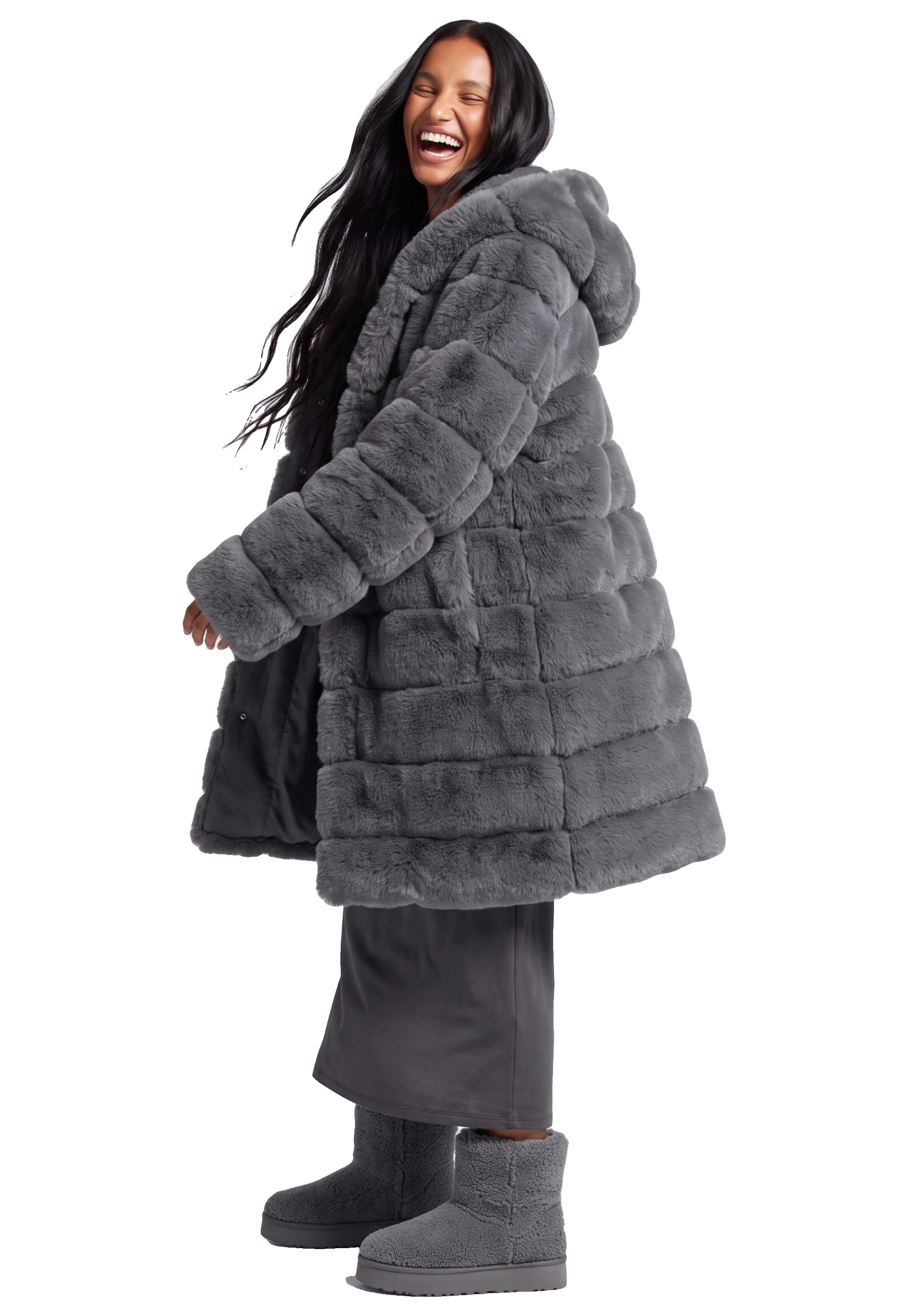 Blake Long Dark Grey Model 04