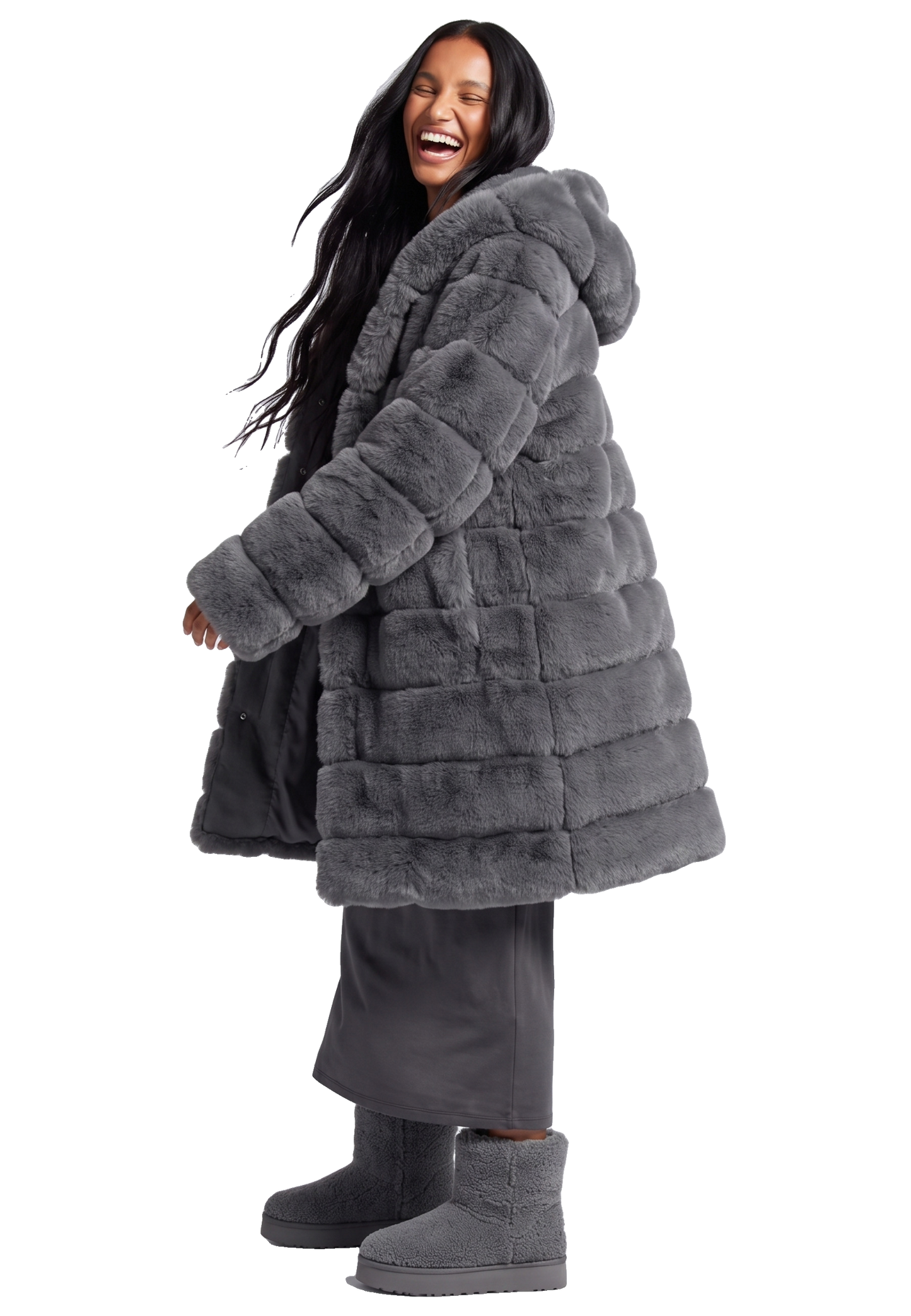 Blake Long Dark Grey Model 04