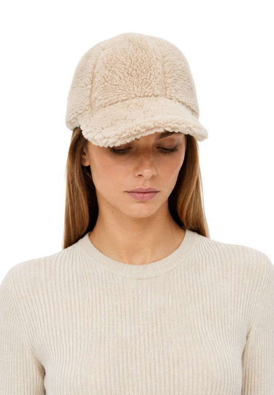 Inga Wool Cap Beige image