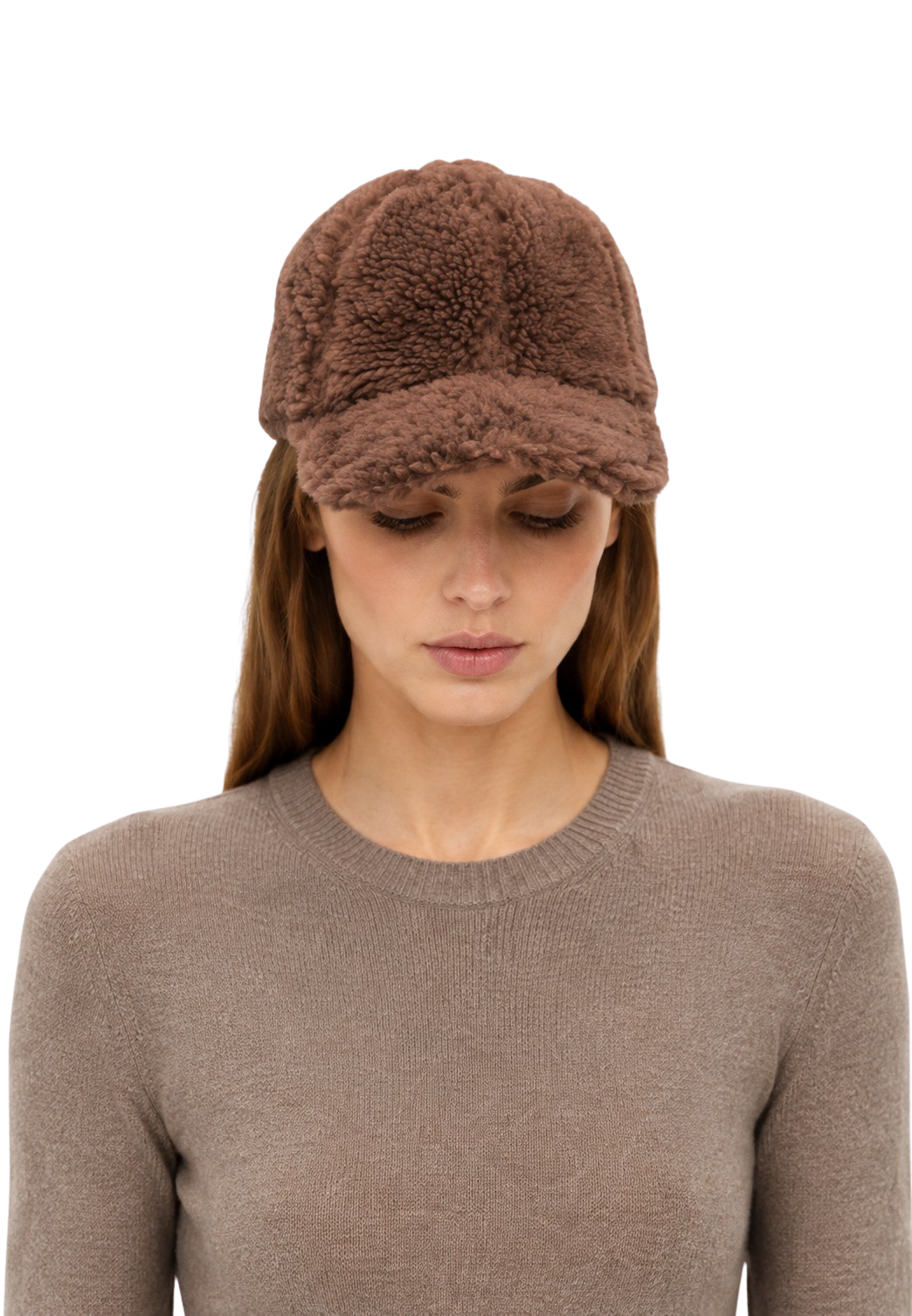 Inga Wool Cap Chocolate Brown image