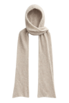 Penn Hooded Alpaca Scarf Beige