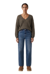 Silja V Neck Knit Dark Taupe