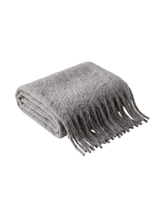 Maui Oversized Fringe Scarf Grey