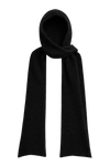 Penn Hooded Alpaca Scarf Black