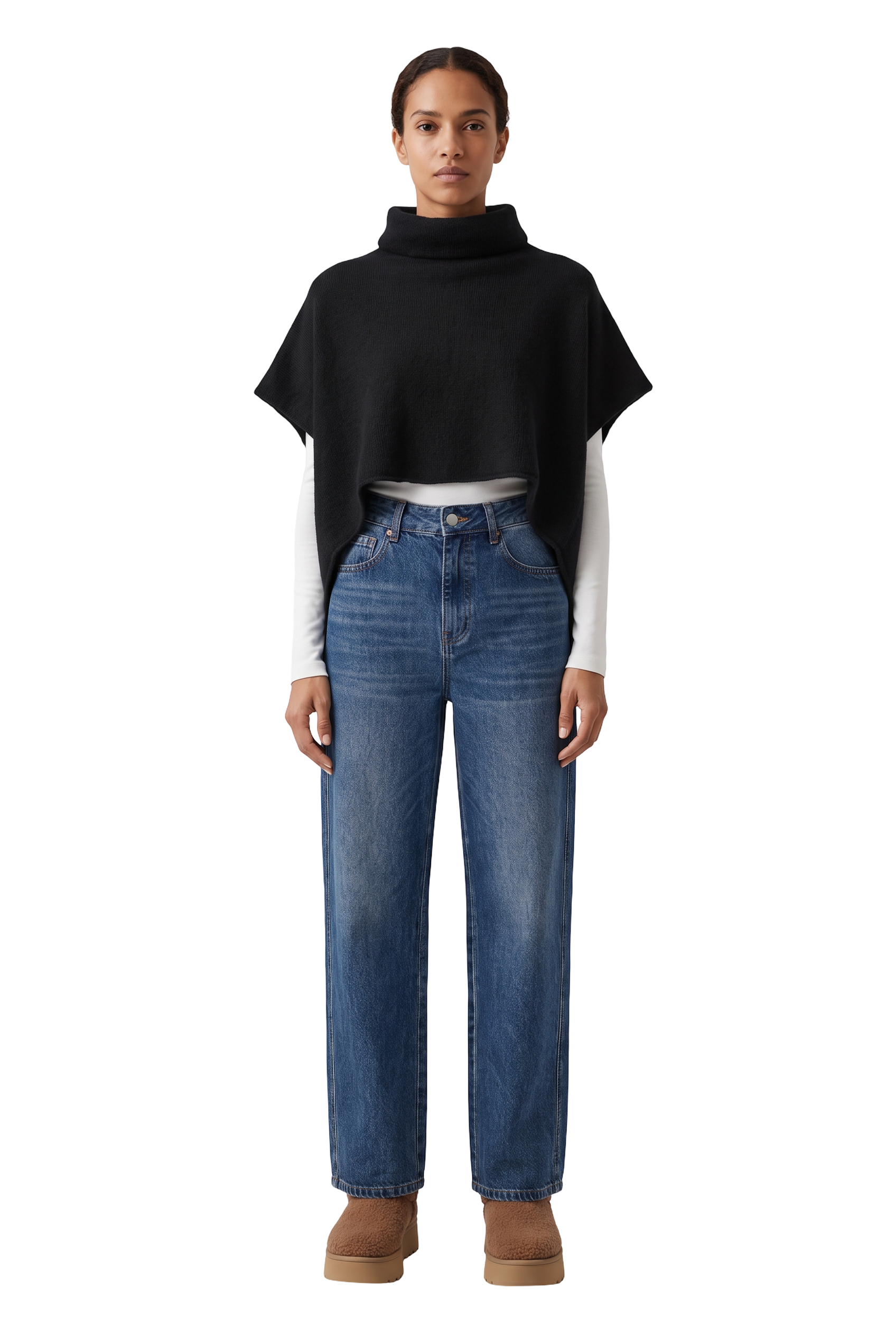 Bella Poncho Black - model