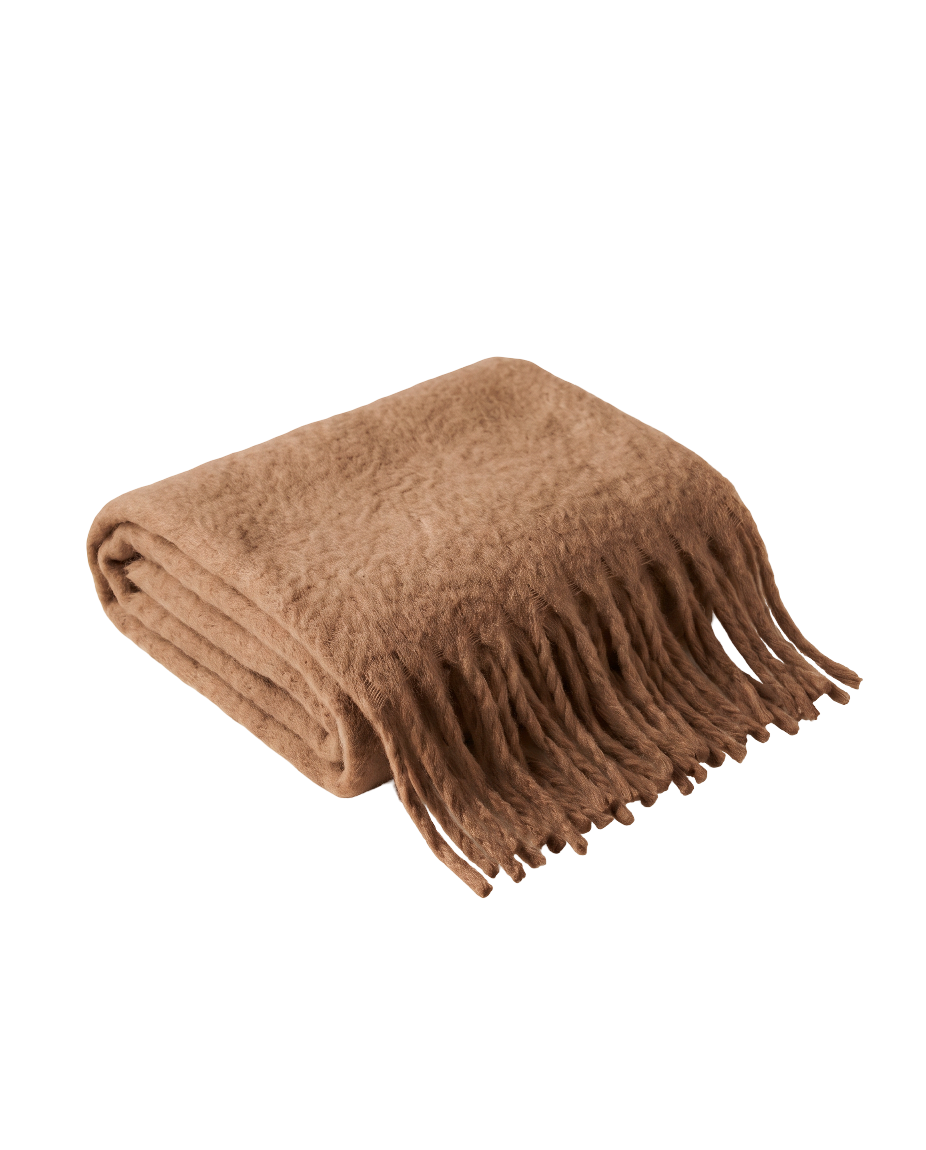 Maui Oversized Fringe Scarf Medium Brown