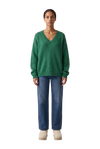 Silja V Neck Knit Jade Green