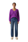 Silja V Neck Knit Deep Purple