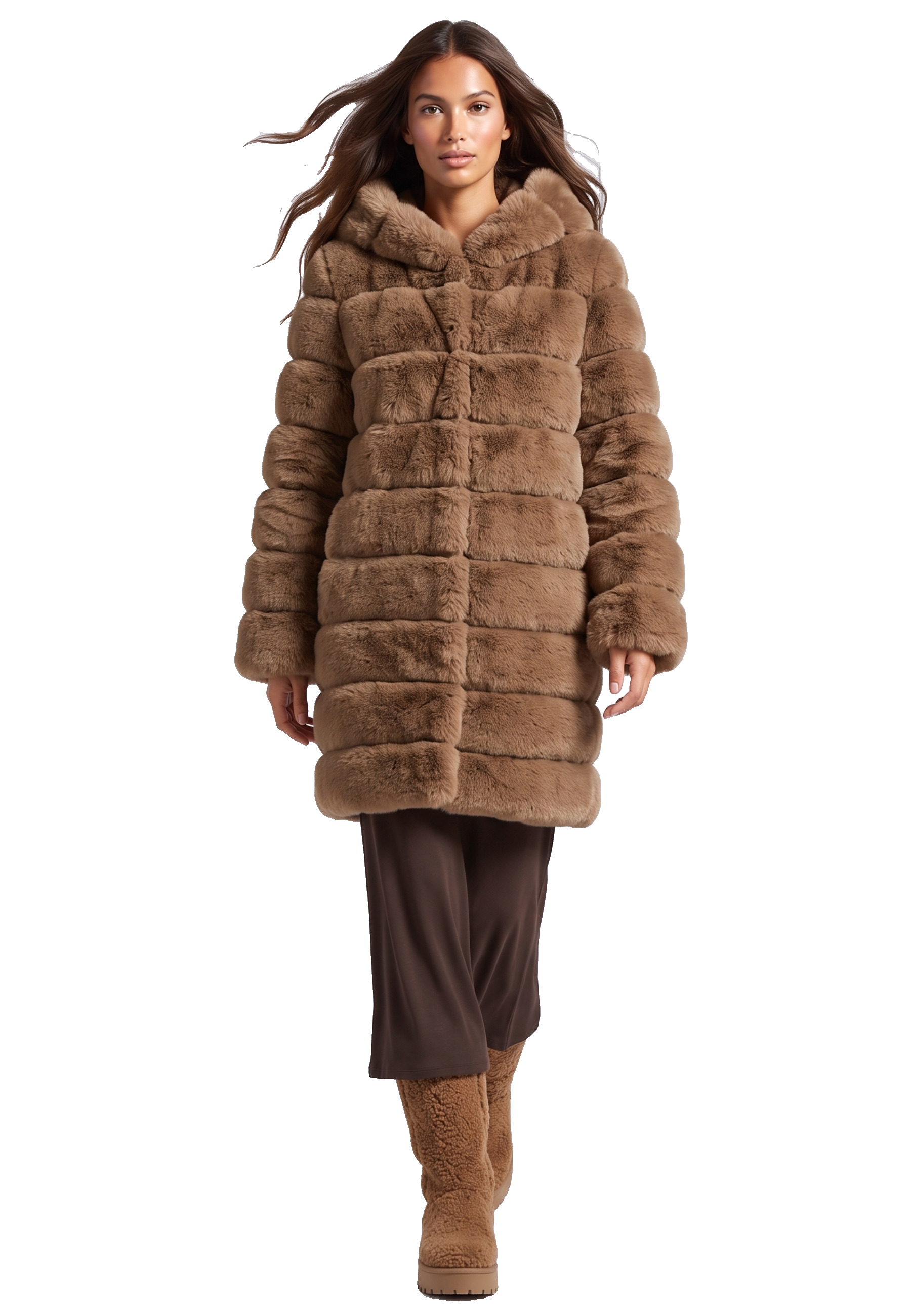 Blake Long Medium Brown Model 01