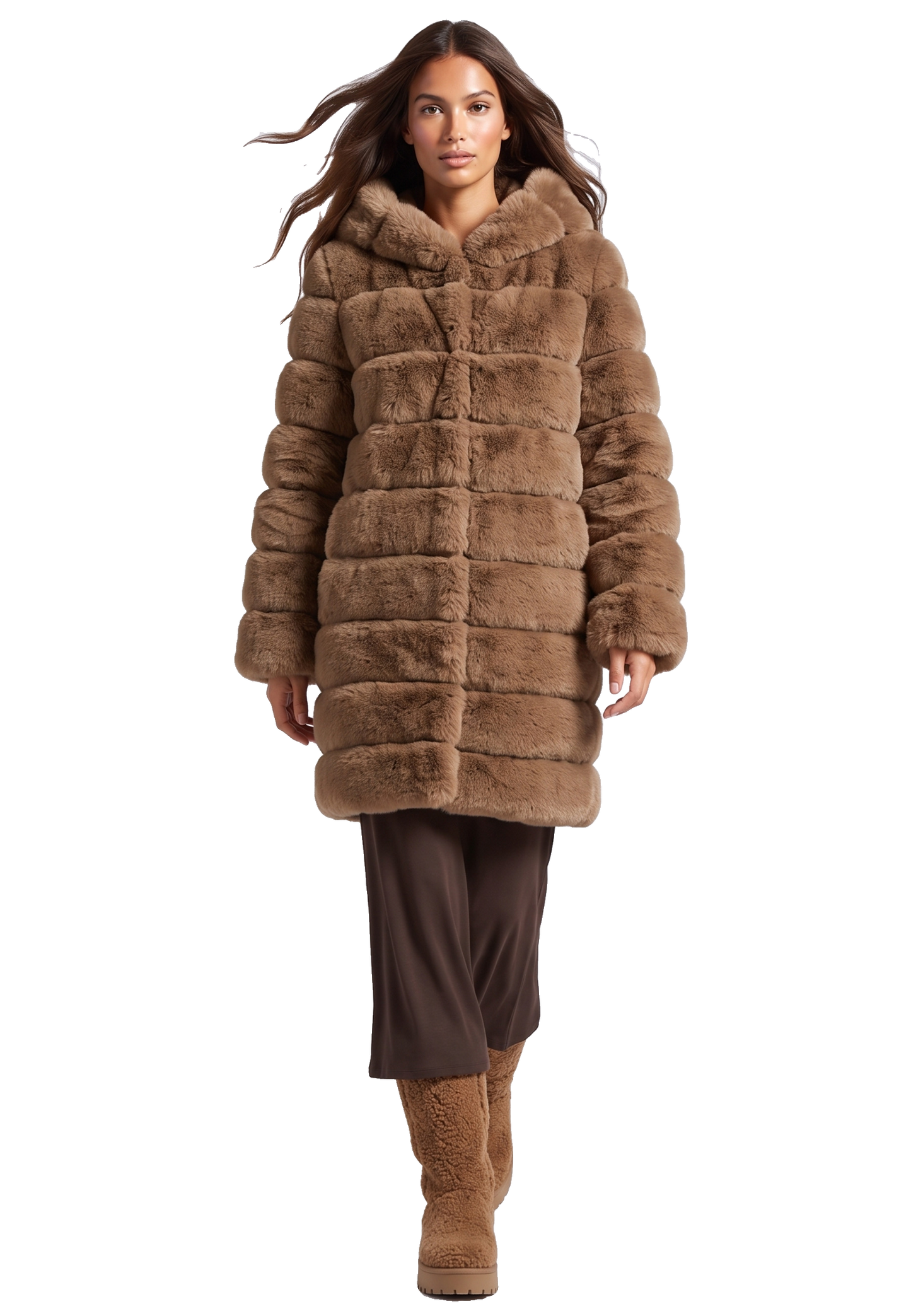 Blake Long Medium Brown Model 01