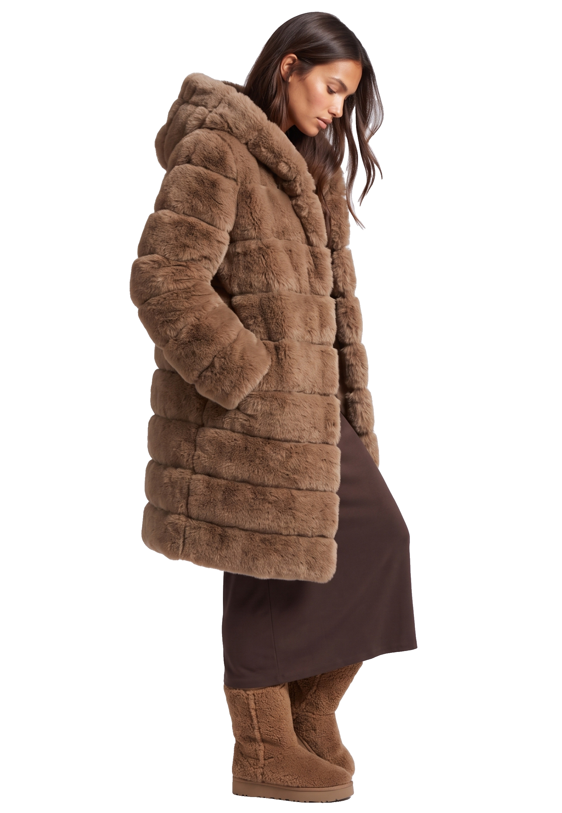 Blake Long Medium Brown Model 04