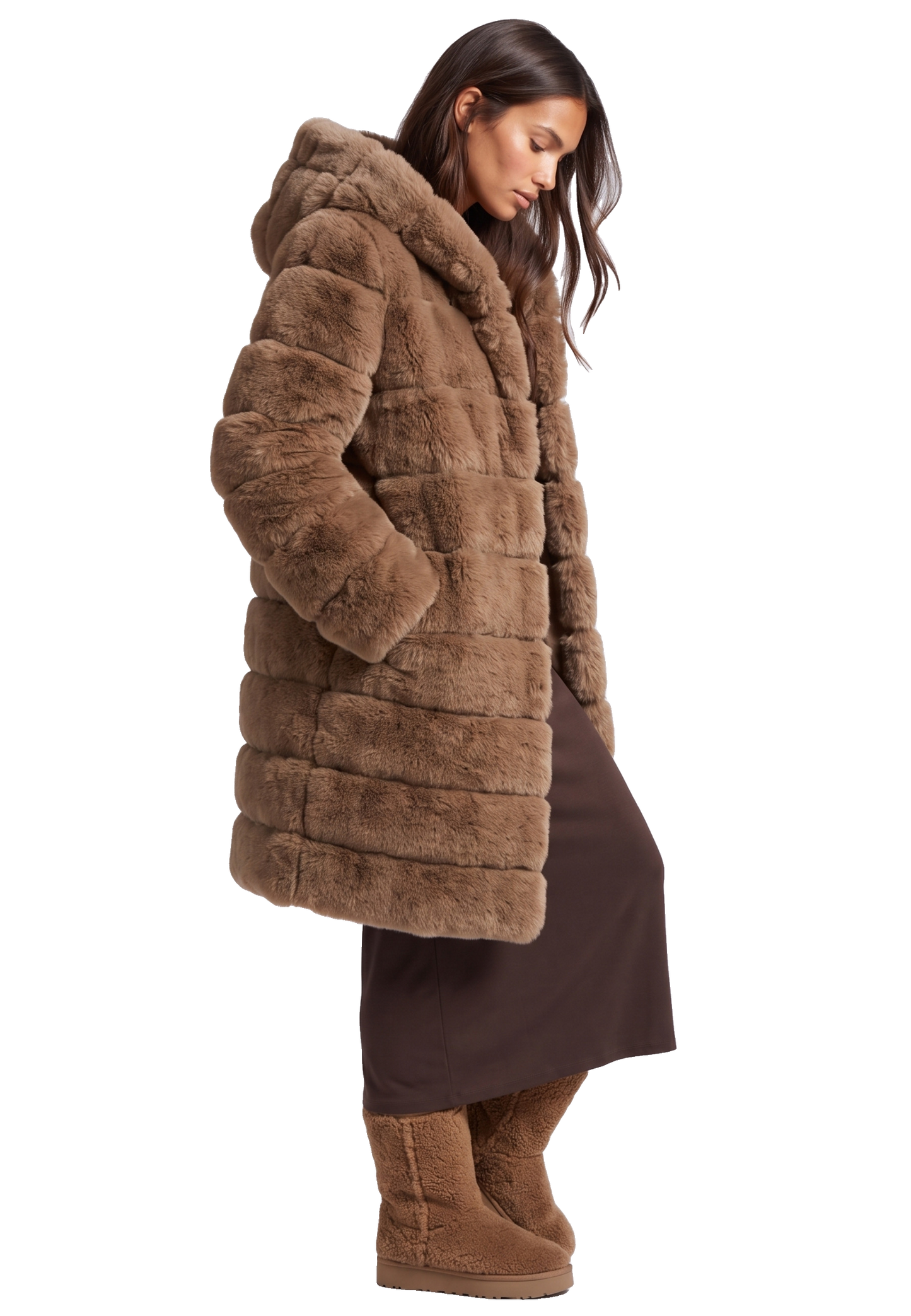 Blake Long Medium Brown Model 04