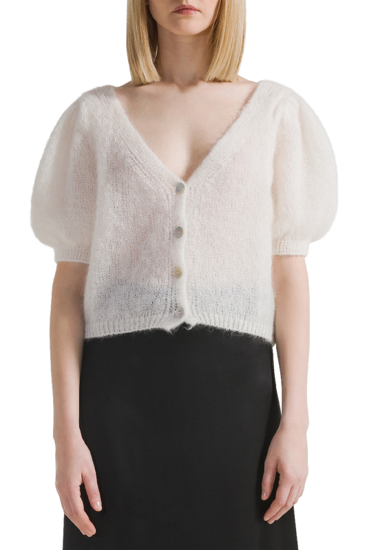 Harper Cardigan White