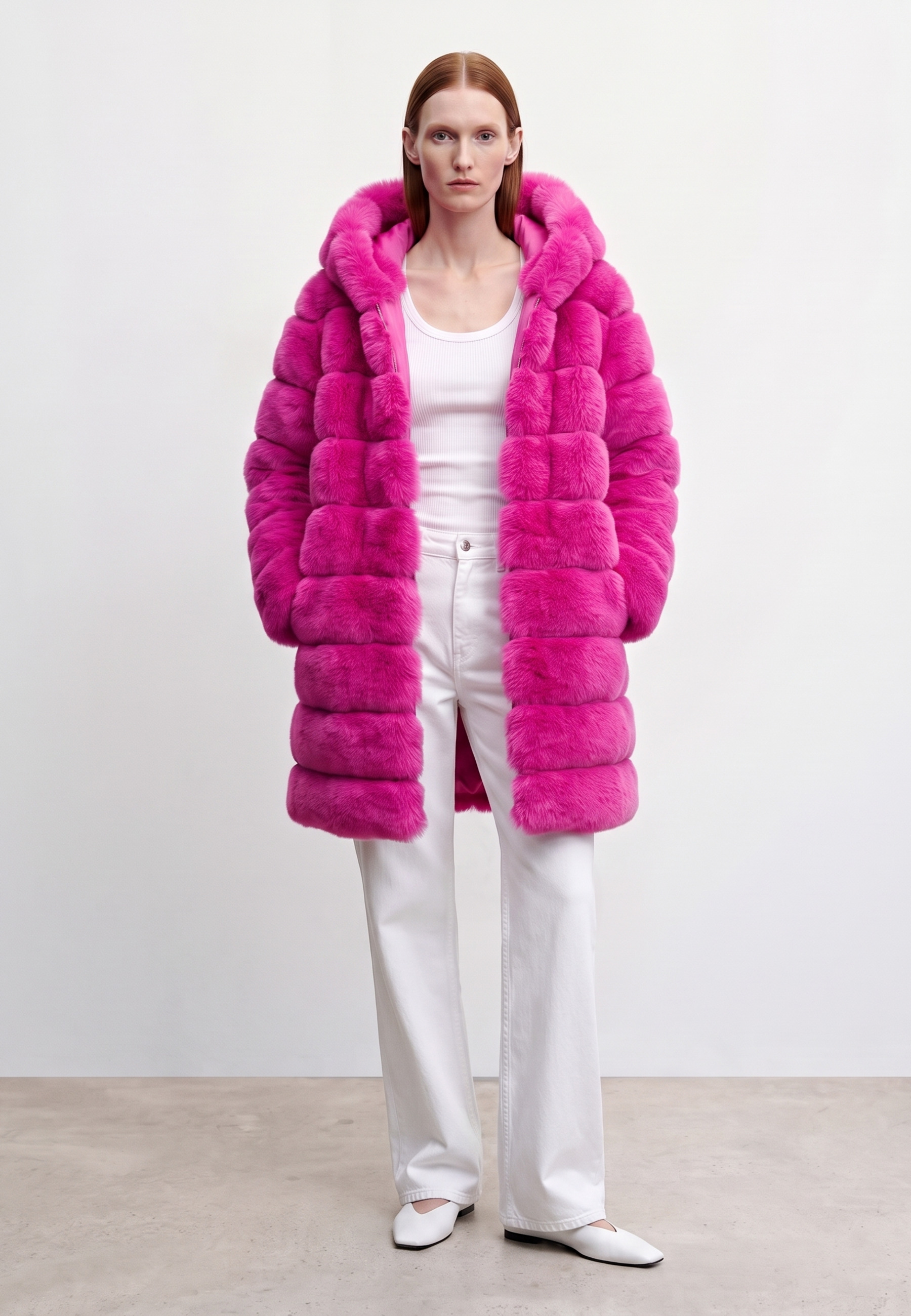 Blake Long Neon Pink Model 05