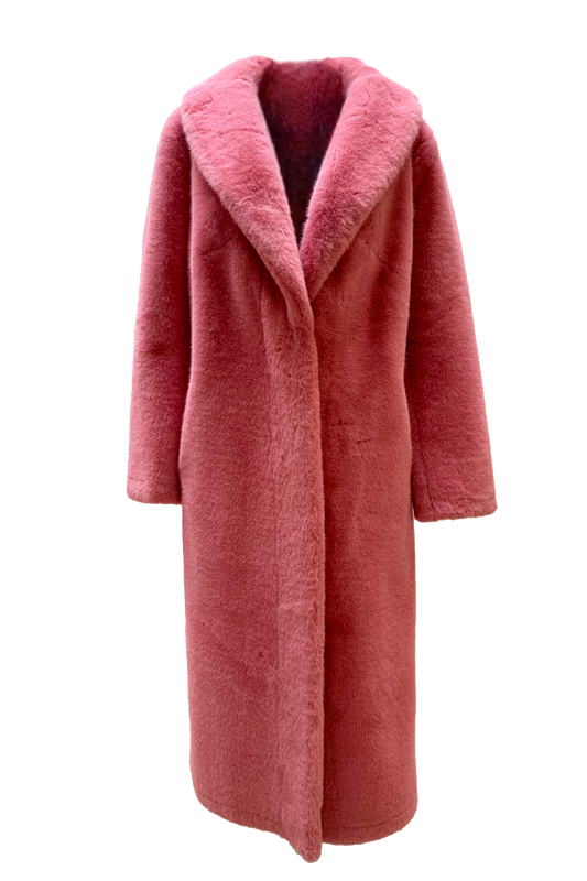 Julia Faux Fur Long Pink