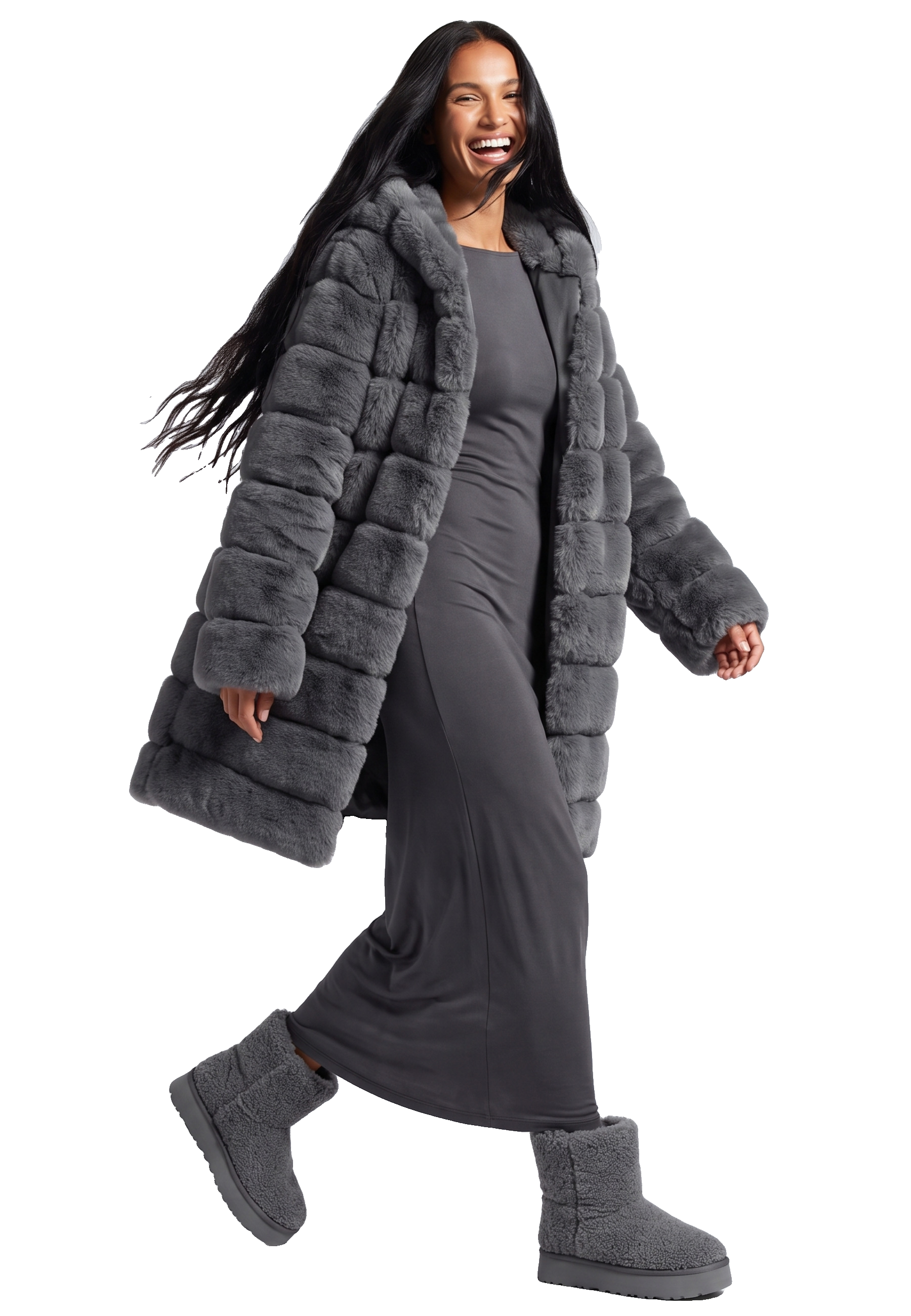 Blake Long Dark Grey Model 01