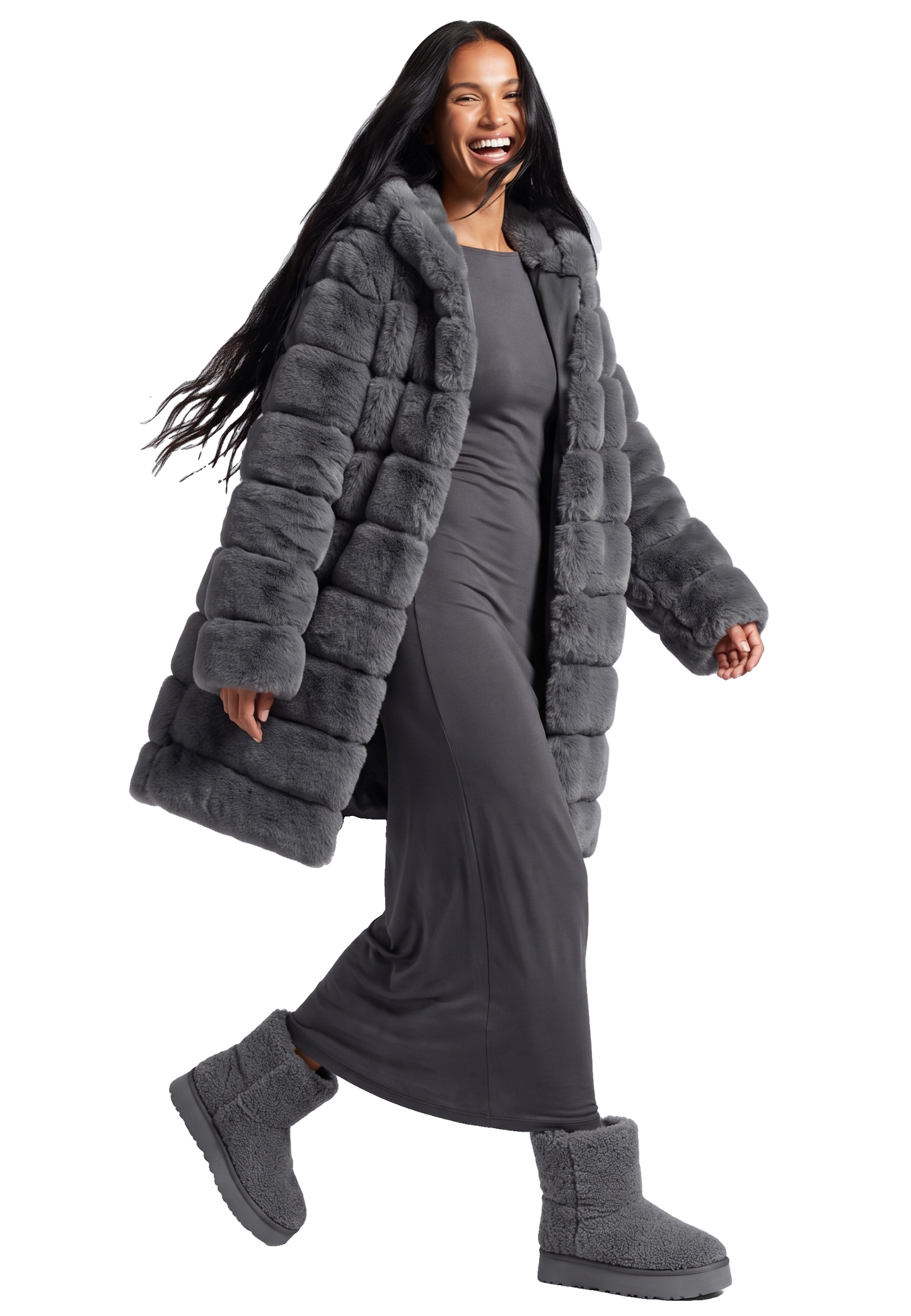 Blake Long Dark Grey Model 01