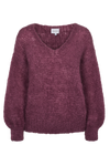 Milana LS Mohair Knit Bordeaux
