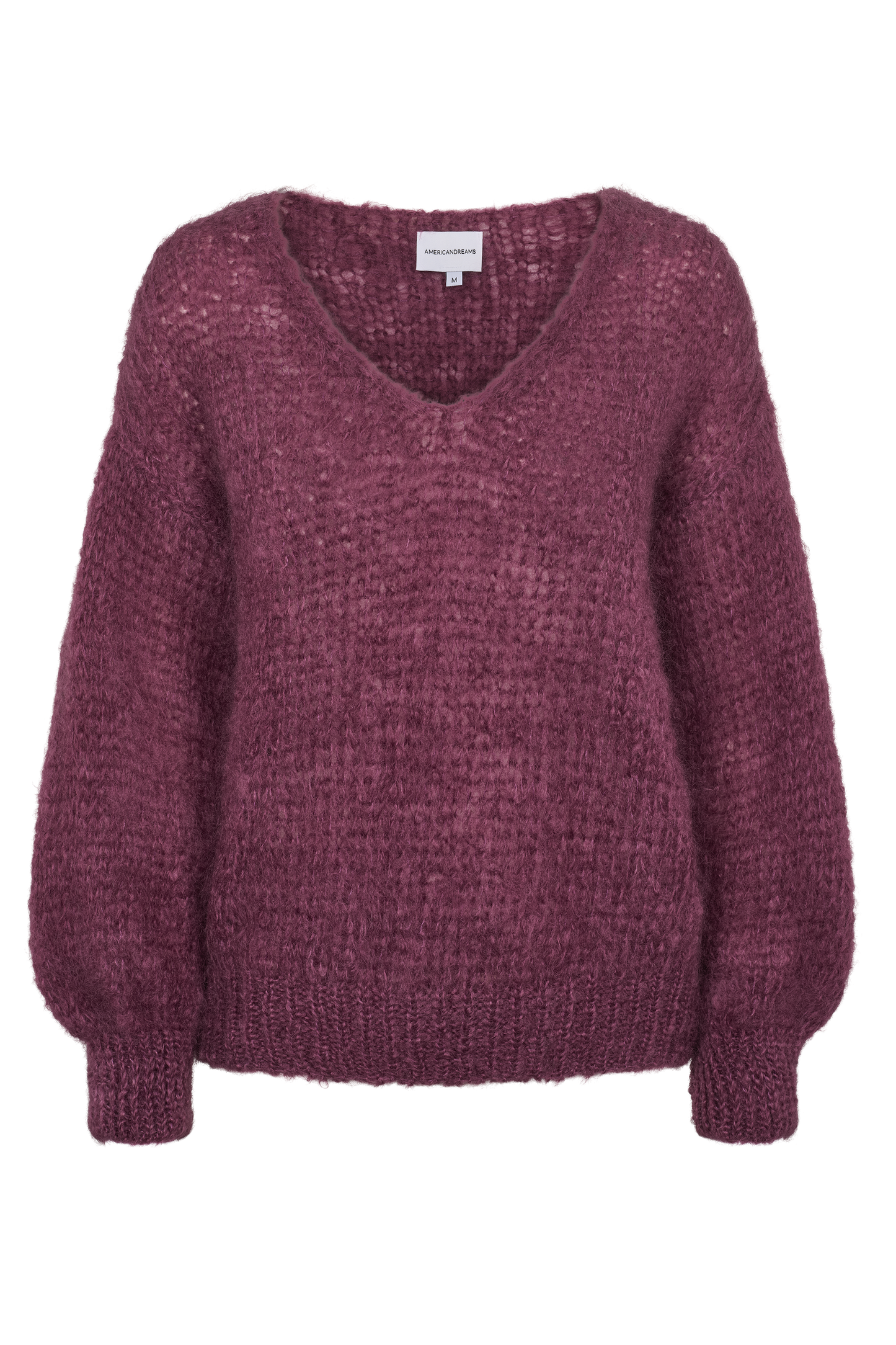 Milana LS Mohair Knit Bordeaux