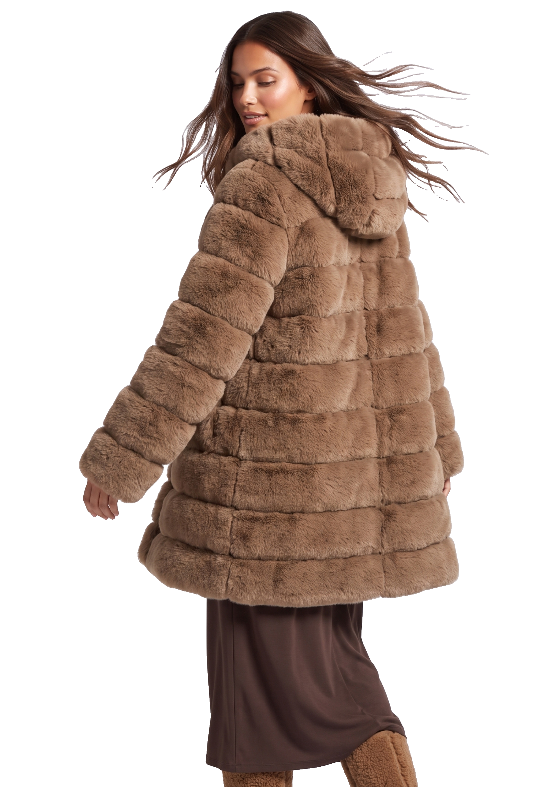 Blake Long Medium Brown Model 02