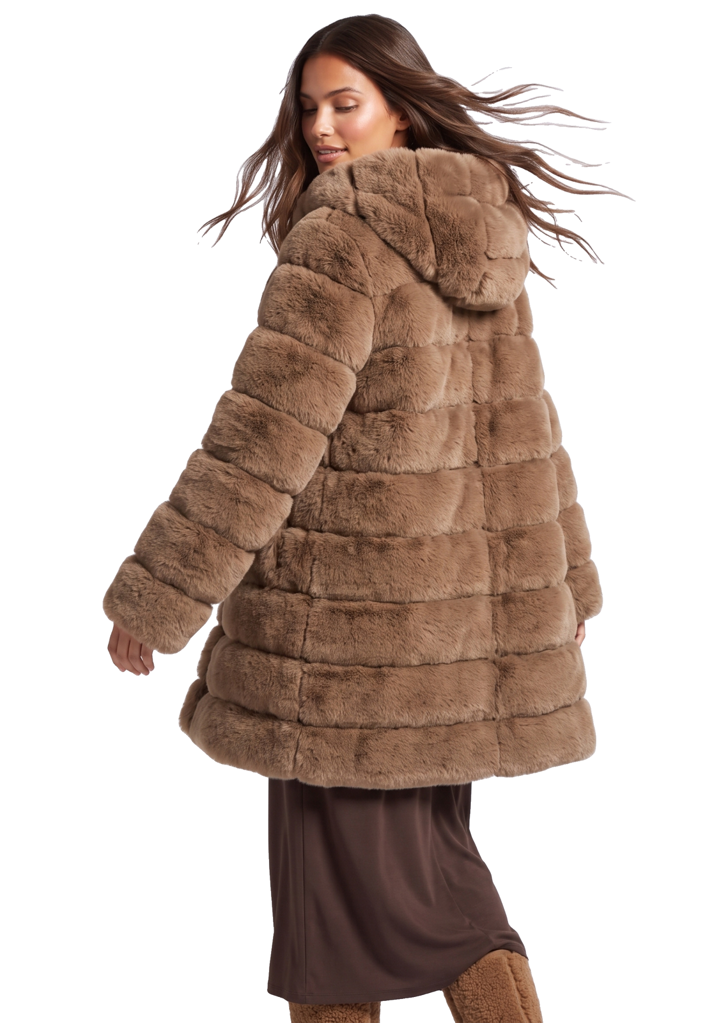 Blake Long Medium Brown Model 02