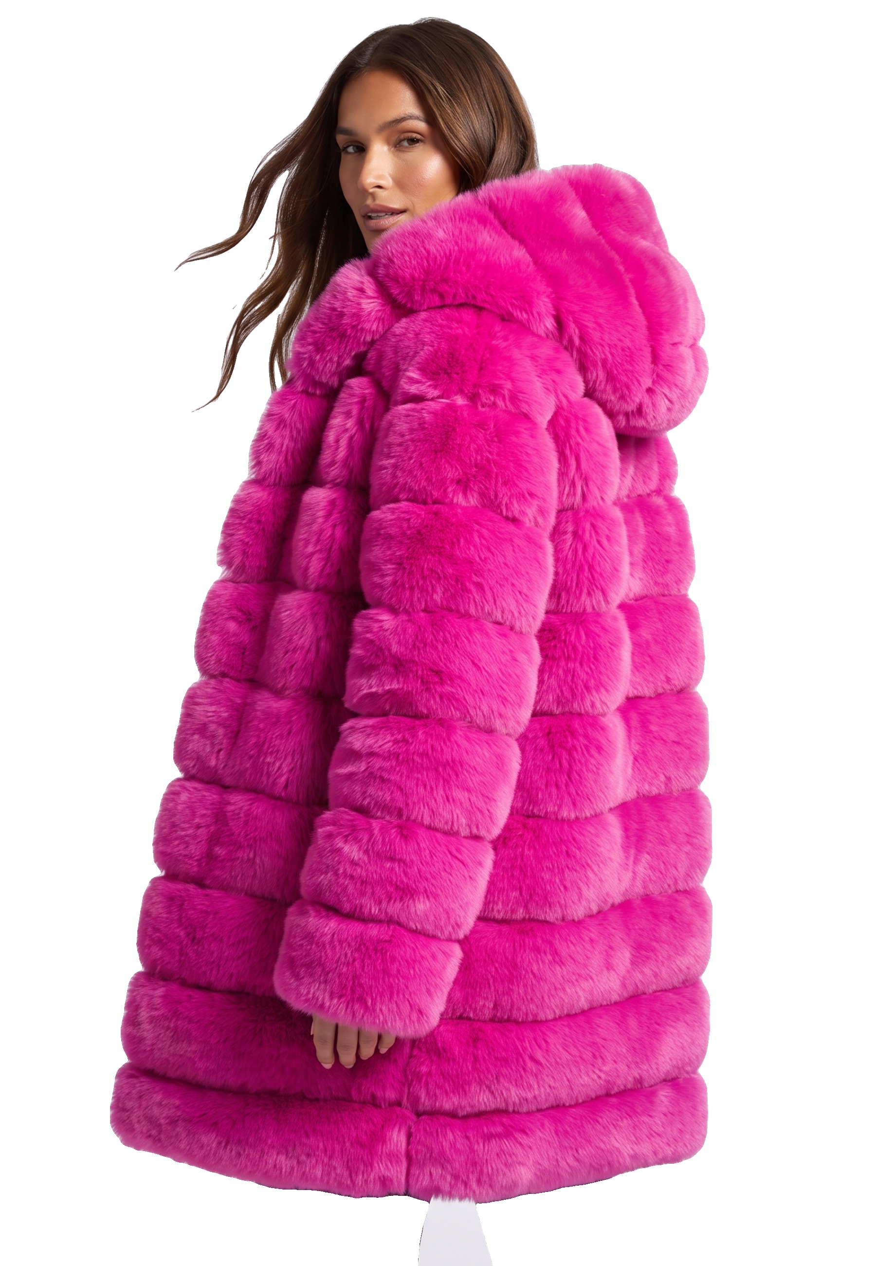 Blake Long Neon Pink Model 03