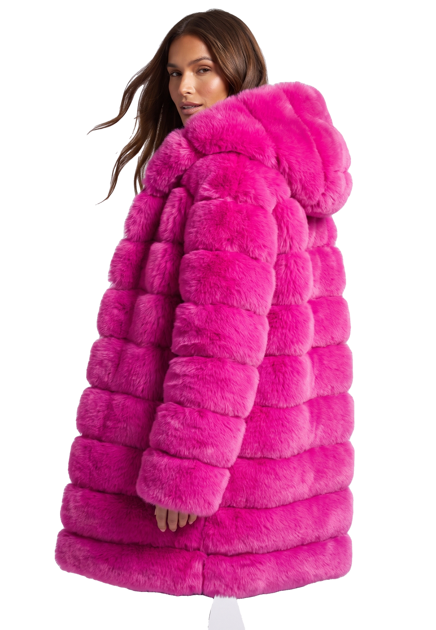 Blake Long Neon Pink Model 03