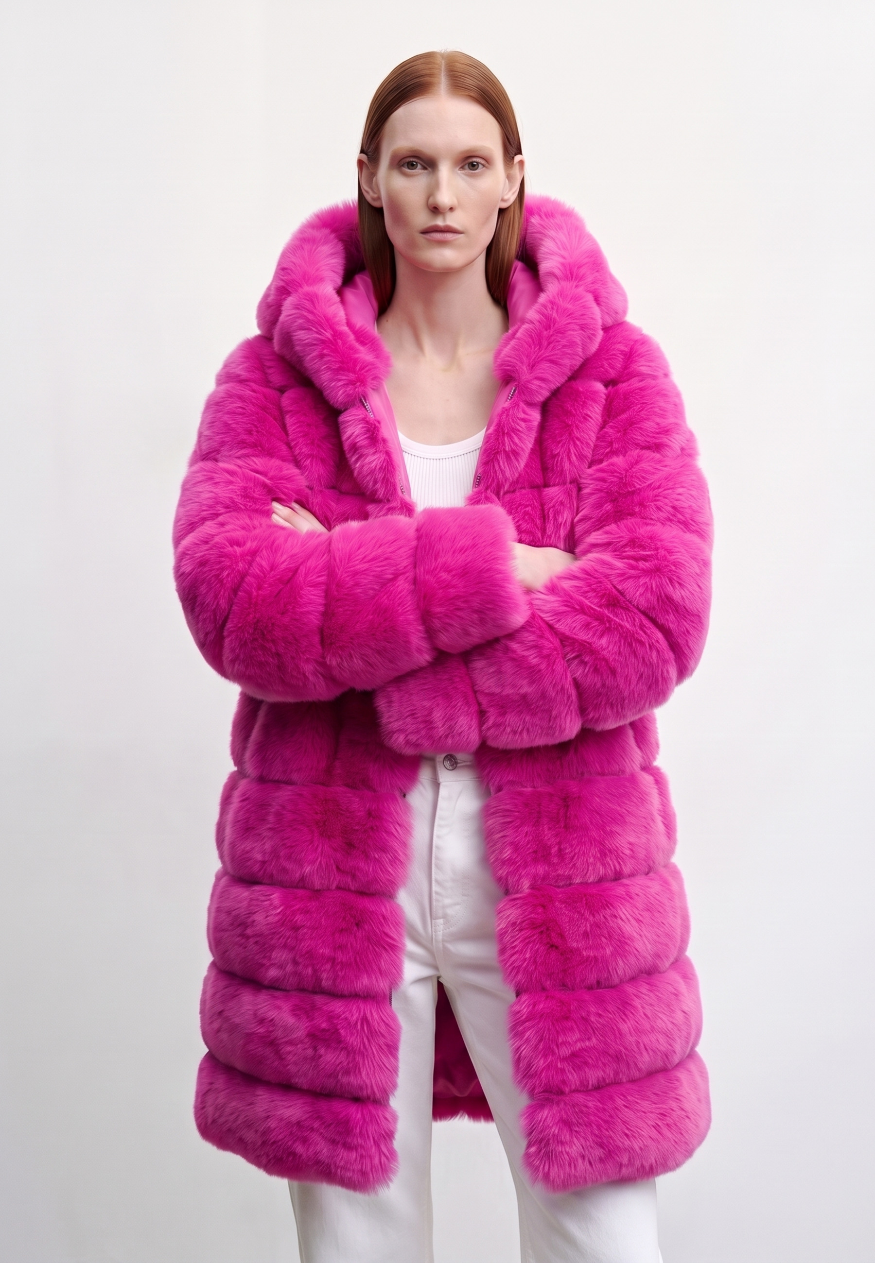 Blake Long Neon Pink Model 06
