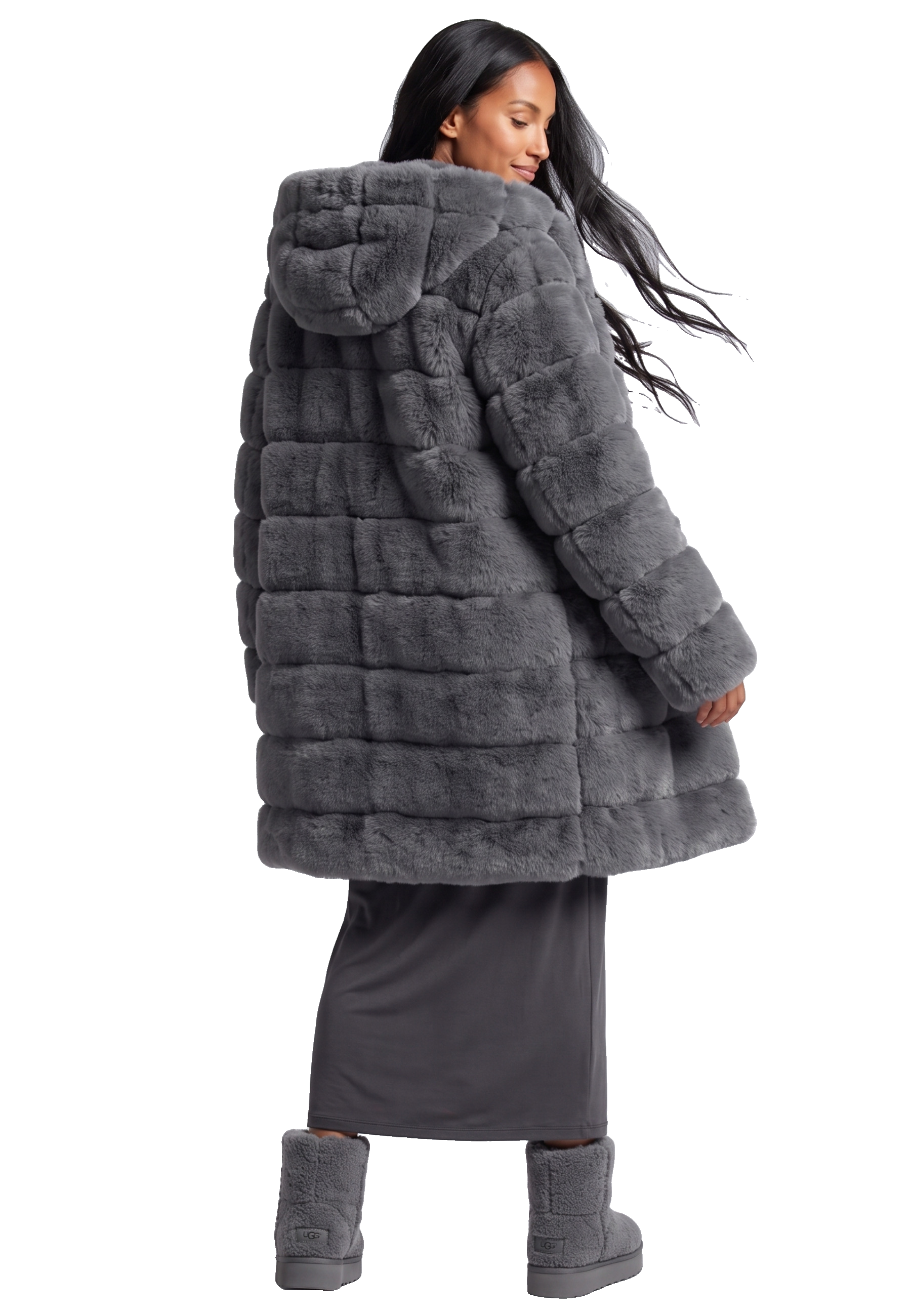 Blake Long Dark Grey Model 02