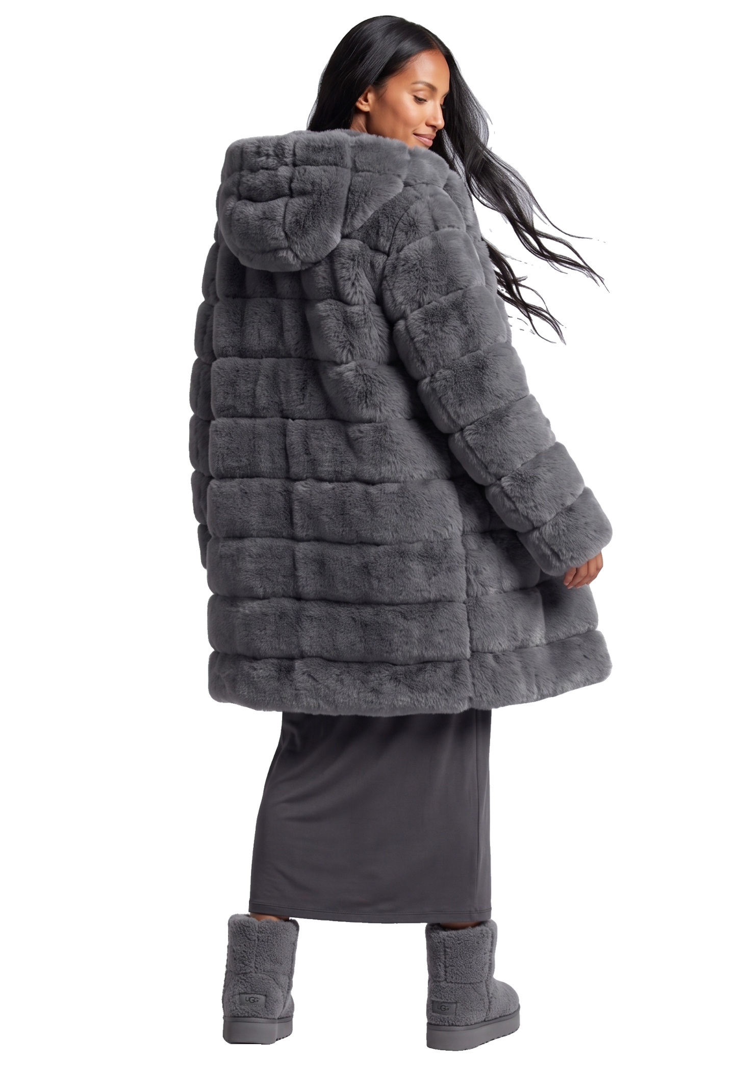 Blake Long Dark Grey Model 02