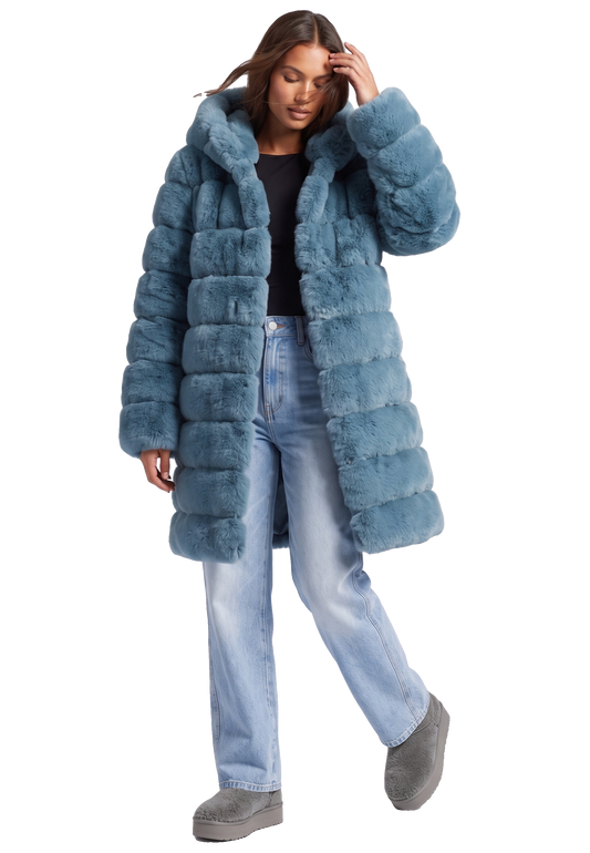 Blake Long Teal Blue Model 04