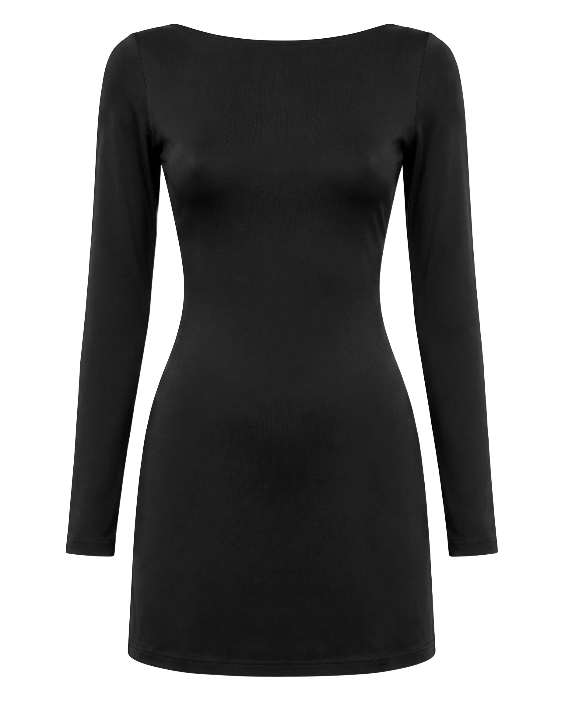 Scarlett Short Open Back Dress Black - front
