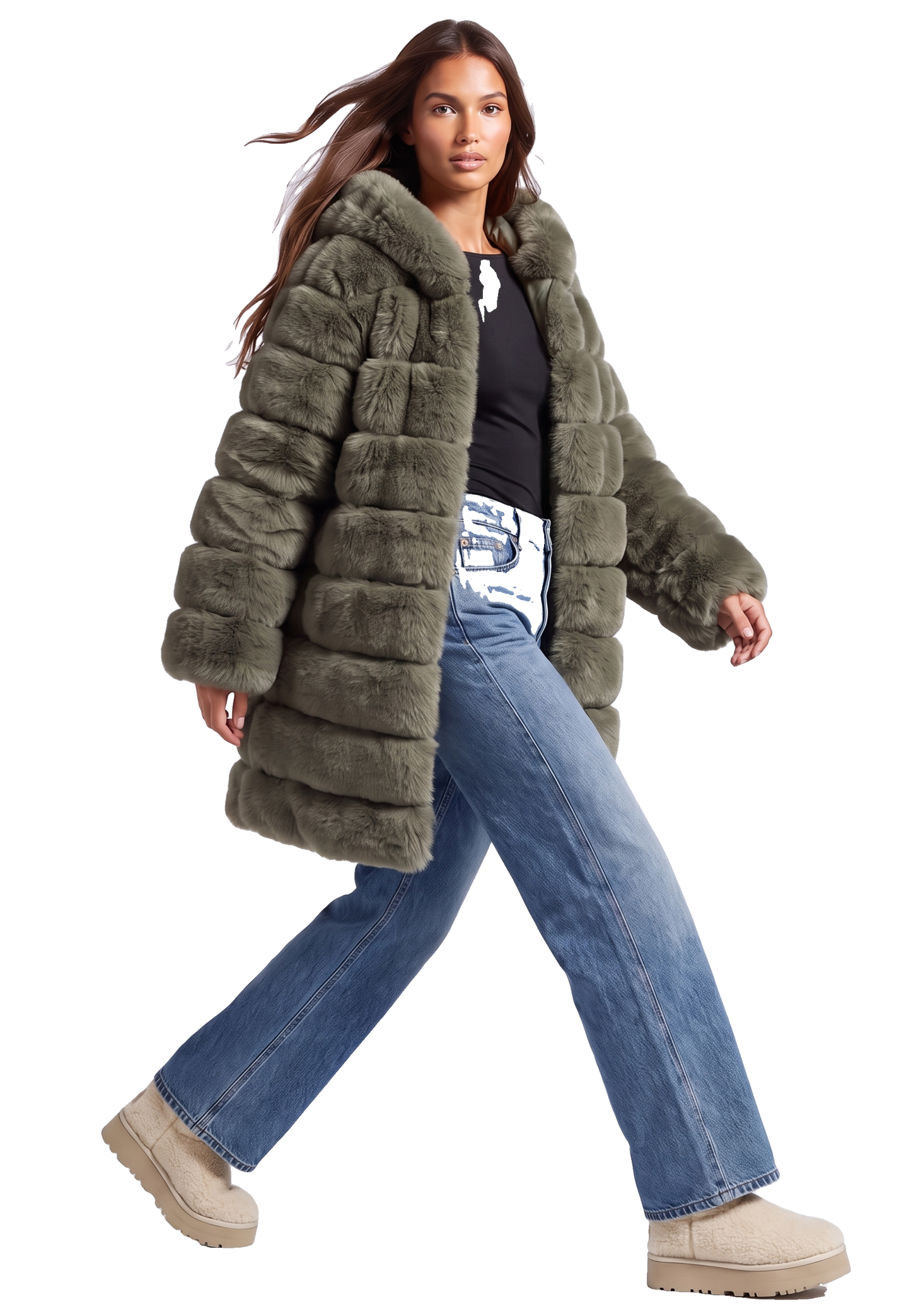 Blake Long Dusty Green Model 01