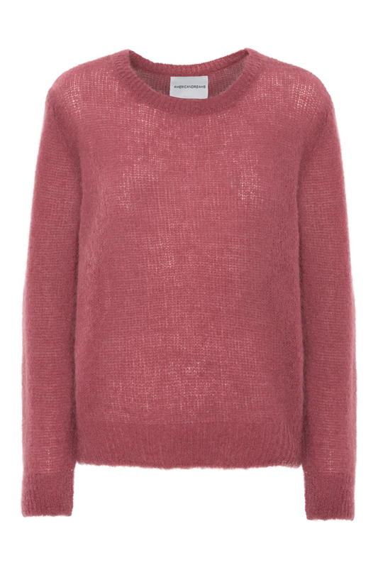 Ulla O Neck Knit Pullover Mauve - Sample