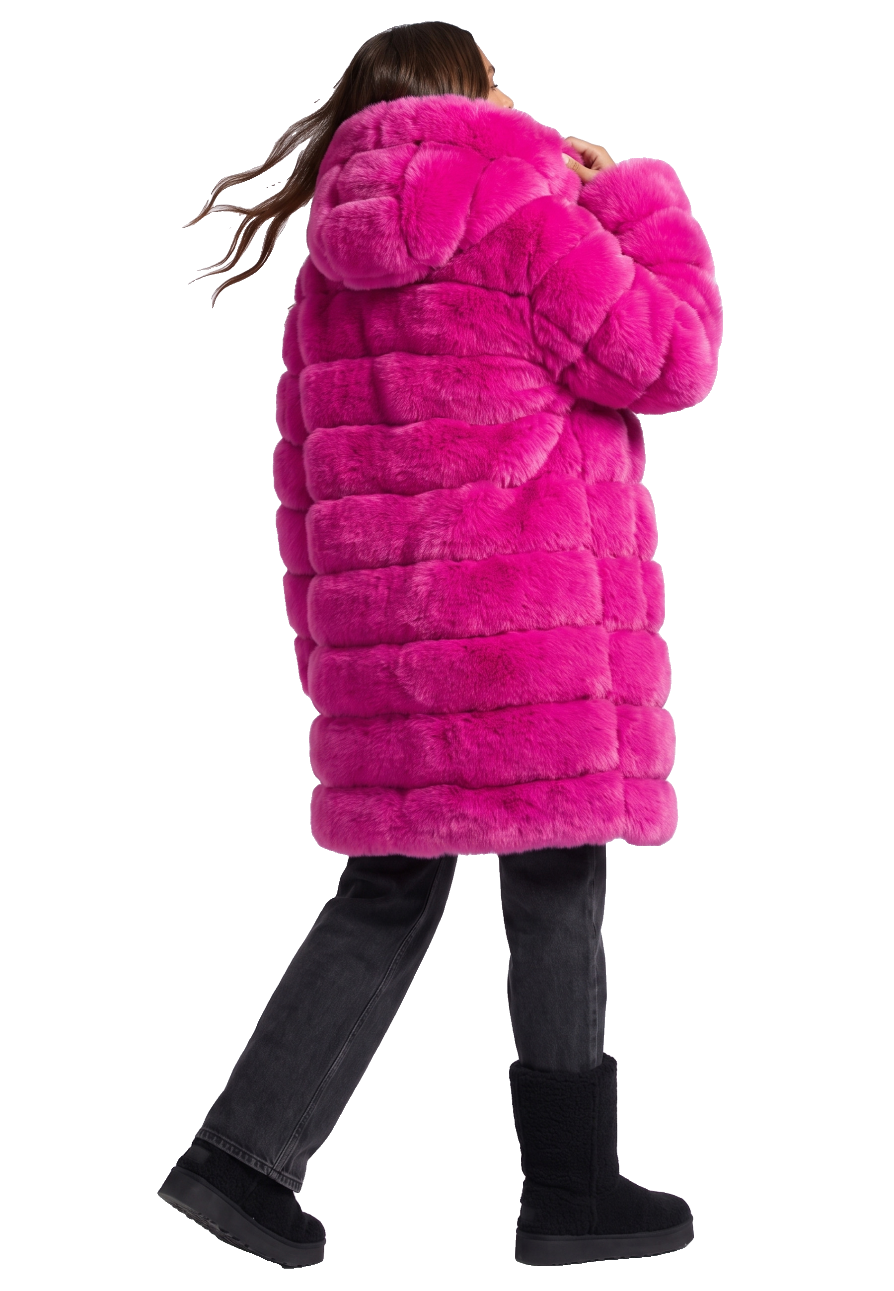 Blake Long Neon Pink Model 02