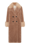 Fiona Long Wool Coat Light Brown