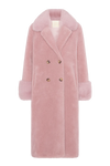 Fiona Long Wool Coat Light Pink