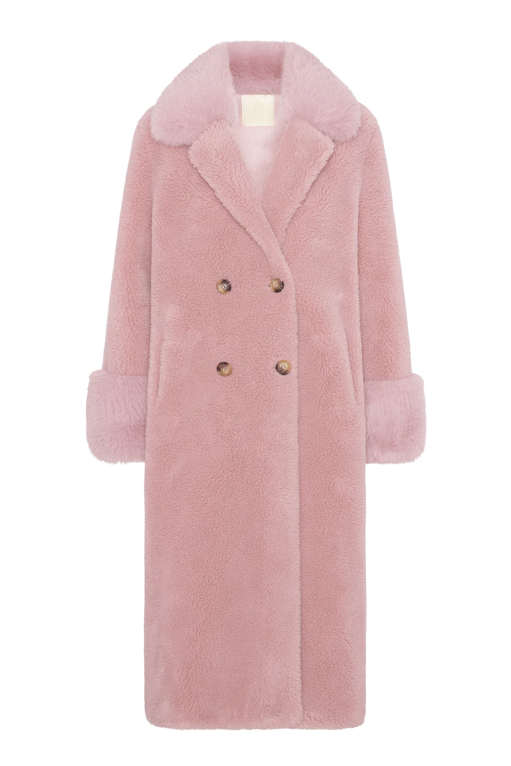 Fiona Long Wool Coat Light Pink